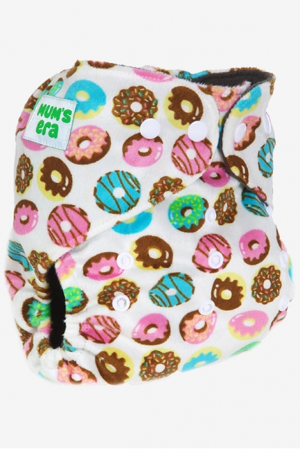 Многоразовый угольный подгузник Mums Era, Пончики (с 2 вкладышами)