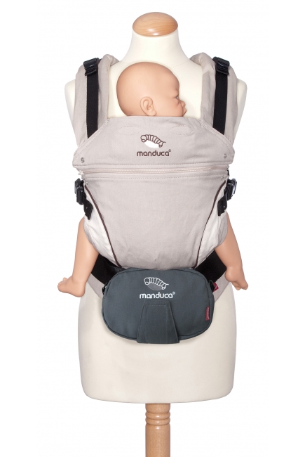 Поясная сумочка для эрго-рюкзака manduca Pouch, цвет серый