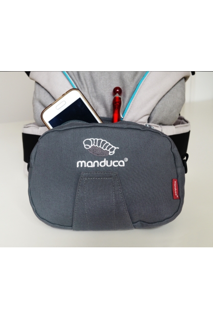 Поясная сумочка для эрго-рюкзака manduca Pouch, цвет серый