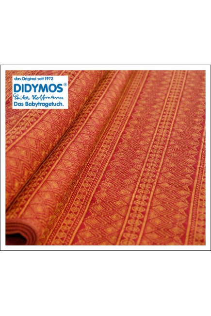 Слинг-шарф Didymos, Indio Rubin-Mandarine (рубин-мандарин)
