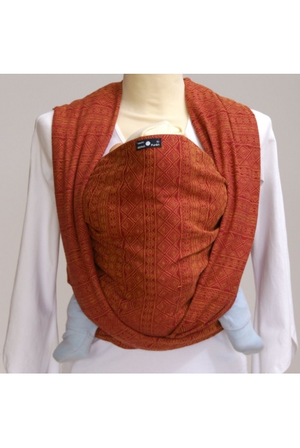 Слинг-шарф Didymos, Indio Rubin-Mandarine (рубин-мандарин)