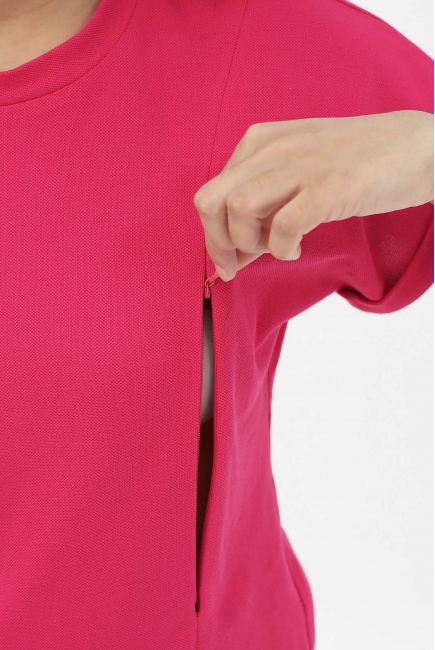 Футболка для кормящих и беременных, фуксия