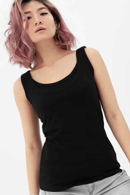 Майка для кормящих и беременных, цвет черный