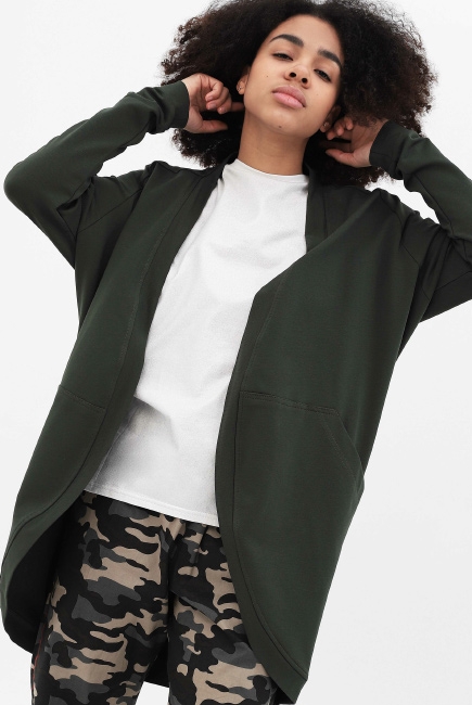 Жакет для кормящих и беременных с карманами, милитари