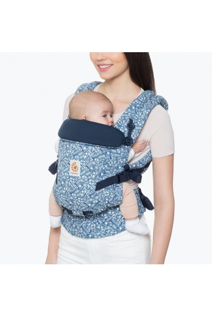 Эрго-рюкзак для новорожденных Ergobaby Adapt - Batik Indigo