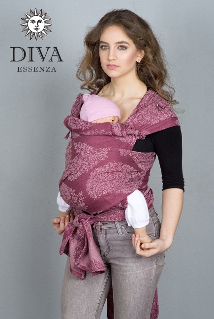 Май-слинг Diva Essenza, Berry Linen со льном