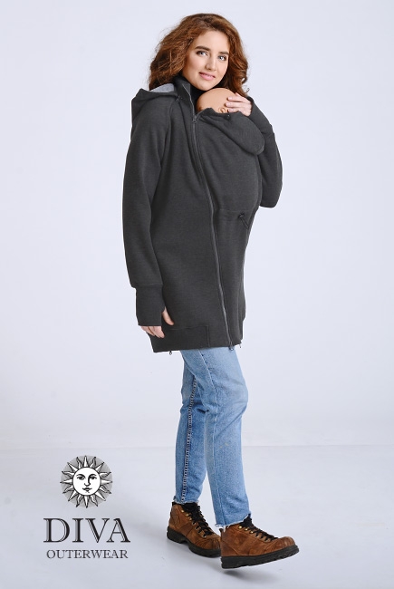 Слинготолстовка Diva Outerwear 4в1, Antracite