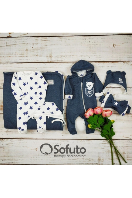 Комплект на выписку холодное лето плюс Little Star (6 предметов)