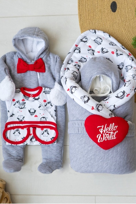 Комплект на выписку холодная зима, Lolo (6 предметов)