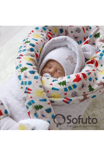 Комплект на выписку холодная зима, Animal Travel (6 предметов)