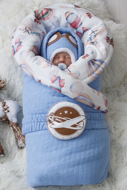 Комплект на выписку холодная зима, Bon voyage (6 предметов)