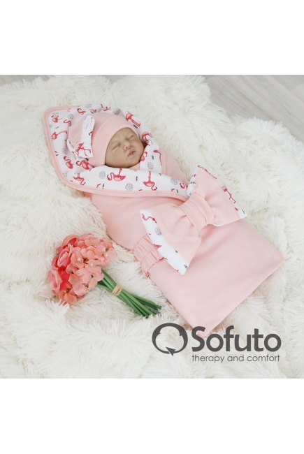 Комплект на выписку из роддома жаркое лето Flamingo (5 предметов)