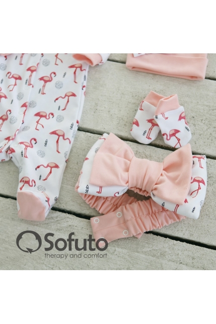 Комплект на выписку из роддома летний Flamingo (5 предметов)