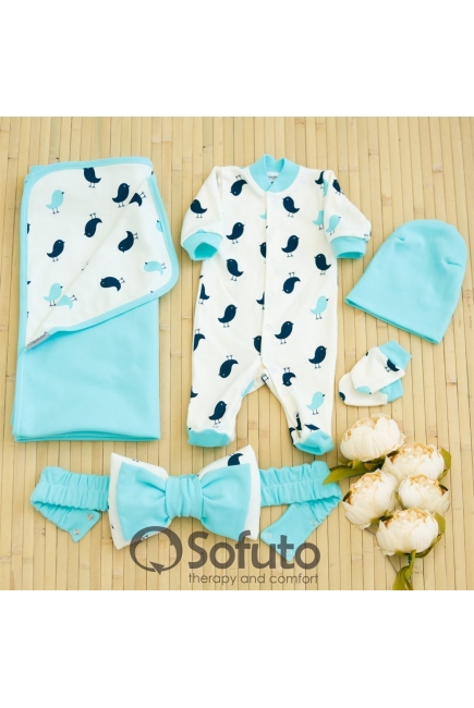 Комплект на выписку из роддома лето Vincent (5 предметов)