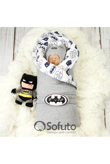 Комплект на выписку демисезонный, Batman Gray (6 предметов)