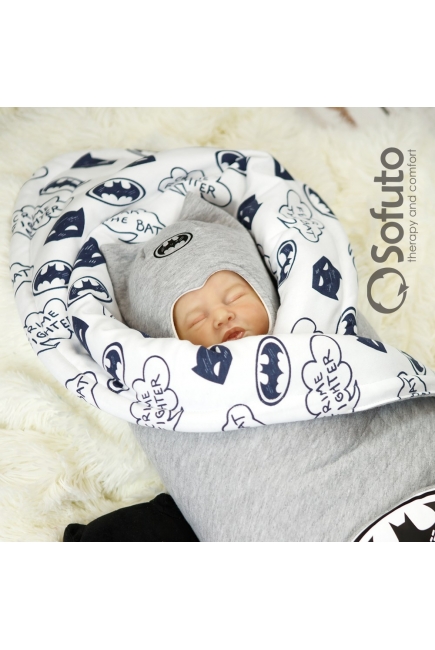 Комплект на выписку демисезонный, Batman Gray (6 предметов)