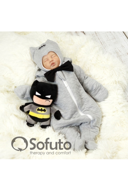 Комплект на выписку демисезонный, Batman Gray (6 предметов)