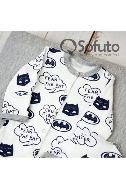 Комплект на выписку демисезонный, Batman Gray (6 предметов)