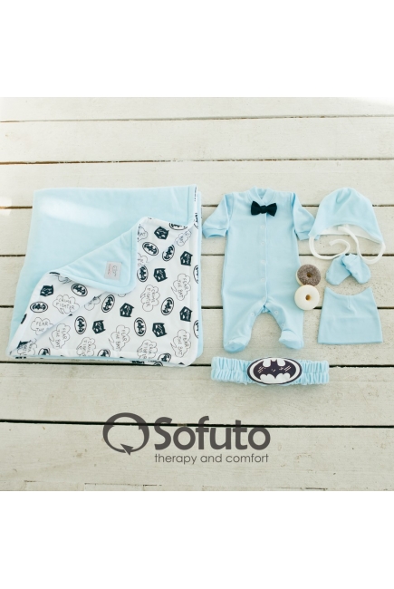 Комплект на выписку холодное лето, Batman (6 предметов)