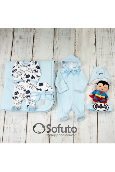 Комплект на выписку демисезонный, Batman (6 предметов)