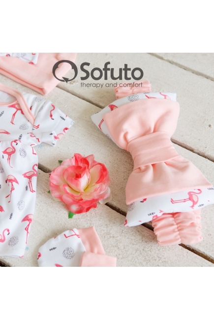 Комплект на выписку из роддома жаркое лето Flamingo (5 предметов)