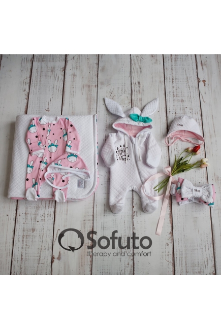 Комплект на выписку демисезонный, Miss Banny (6 предметов)