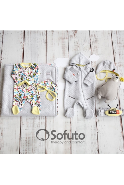 Комплект на выписку холодное лето, Space Travel (6 предметов)