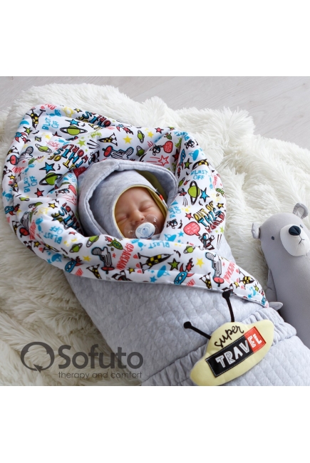 Комплект на выписку холодное лето, Space Travel (6 предметов)