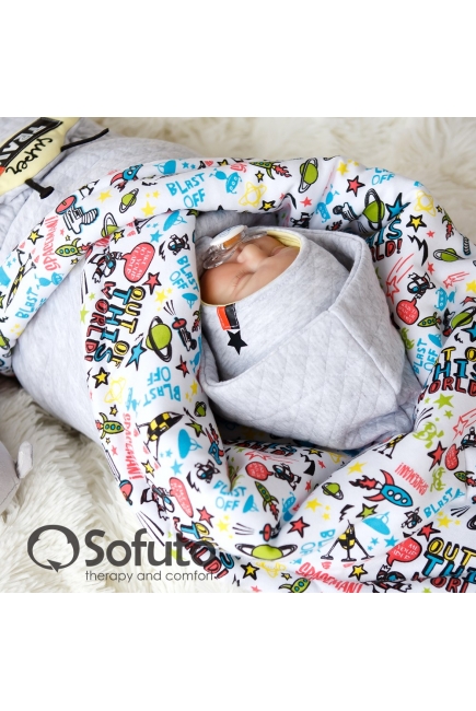 Комплект на выписку холодное лето, Space Travel (6 предметов)