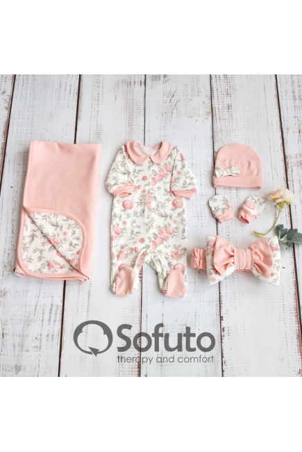 Комплект на выписку летний Vintage Poudre (5 предметов)