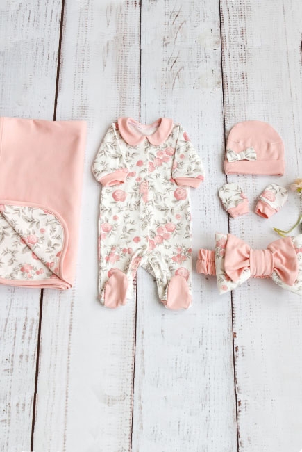 Комплект на выписку летний Vintage Poudre (5 предметов)