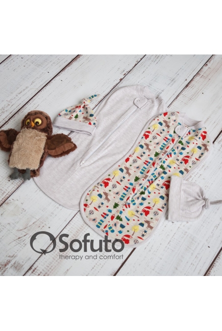 Комплект пеленок-коконов для новорожденных, Animal Travel