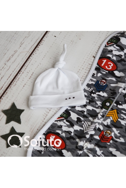 Комплект пеленок-коконов для новорожденных, Military