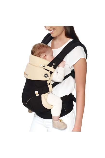 Комплект эргорюкзак Ergobaby 360 Bundle Of Joy - Black/Camel + вкладыш для новорожденных