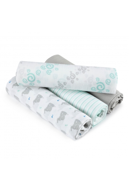 Пеленки муслиновые Aden&Anais для новорожденных, большие, набор 4, Baby Star