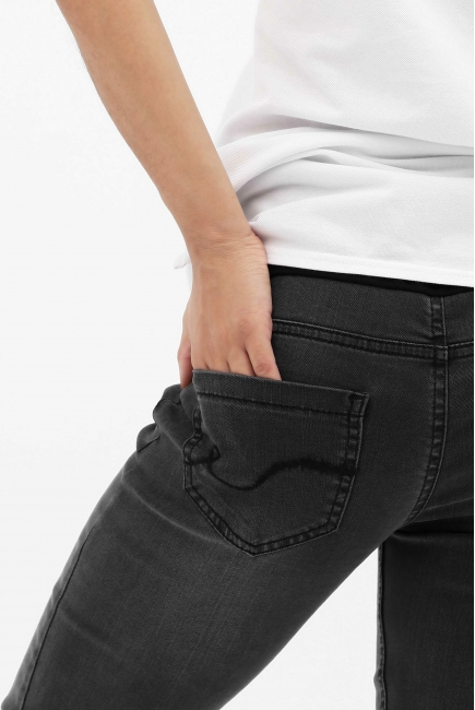 Джинсы скинни для беременных, серые