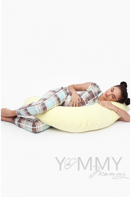 Подушка для беременных и кормящих "Желтая" (фланель)