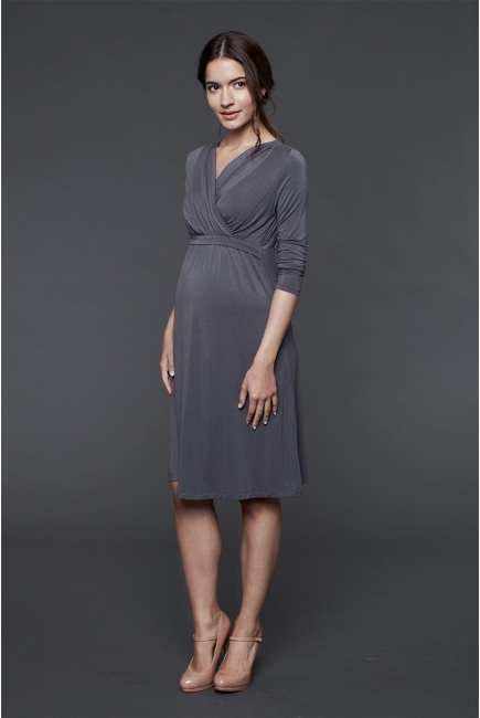 Платье для ,беременных и кормящих DOTE Twinkle, цвет серый