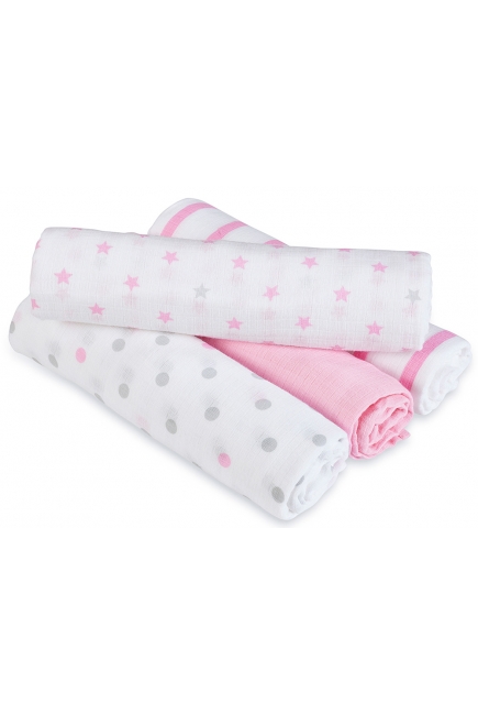 Муслиновые пеленки для новорожденных Aden by Aden Anais, большие, набор 4, Darling