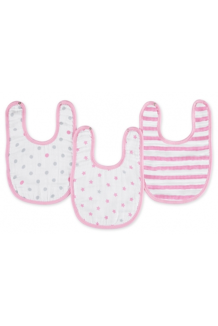 Слюнявчик муслиновый Aden by Aden Anais, набор 3, Little Bib Darling