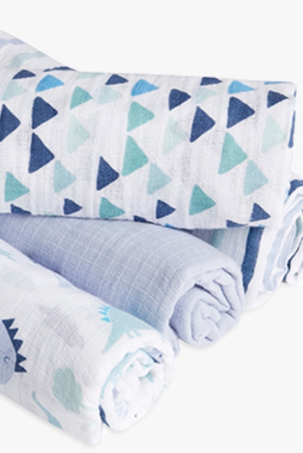 Пеленки муслиновые Aden by Aden&Anais, большие, набор 4, Dinos