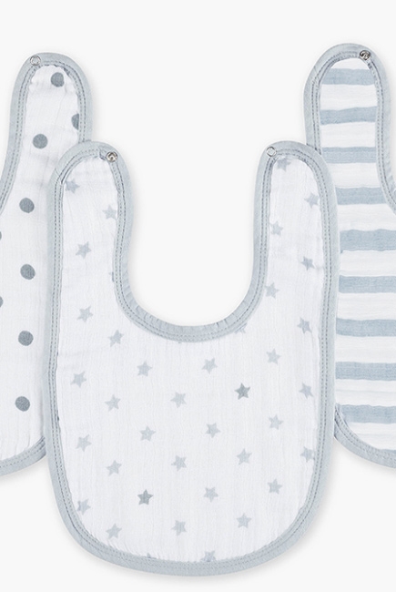 Слюнявчик муслиновый Aden by Aden&Anais, набор 3, Little Bib Dove