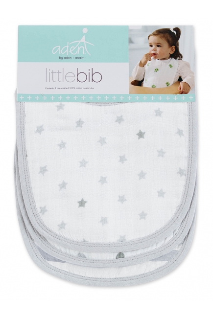 Слюнявчик муслиновый Aden by Aden&Anais, набор 3, Little Bib Dove