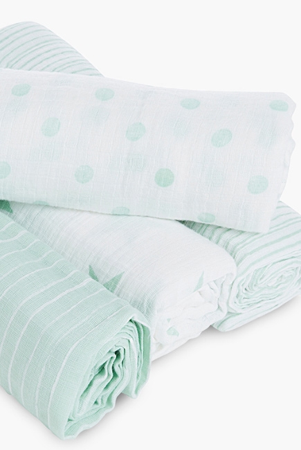 Муслиновые пеленки для новорожденных Aden by Aden Anais, большие, набор 4, Dream