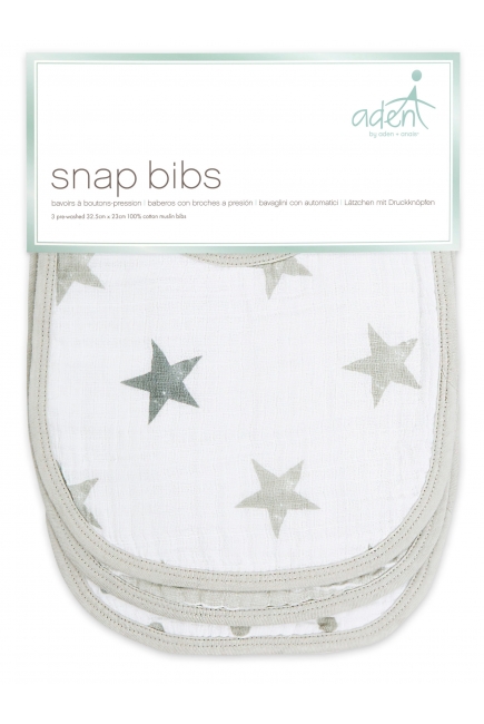 Слюнявчик муслиновый Aden by Aden Anais, набор 3, Dusty