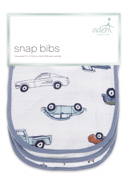 Слюнявчик муслиновый Aden by Aden Anais, набор из 3 штук, Hit The Road