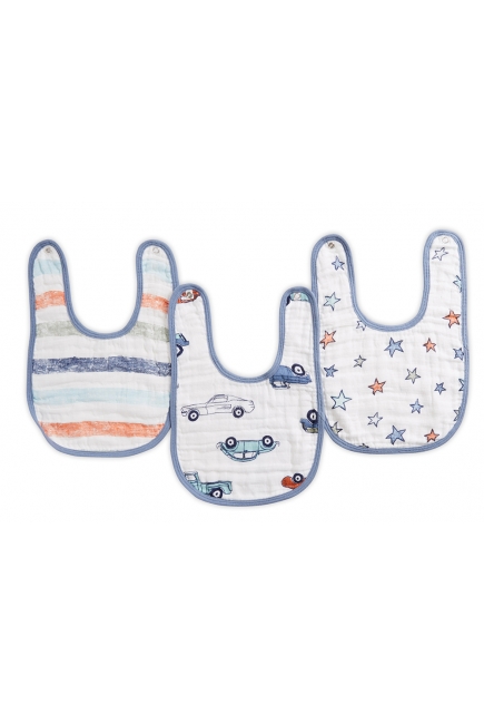 Слюнявчик муслиновый Aden by Aden Anais, набор из 3 штук, Hit The Road