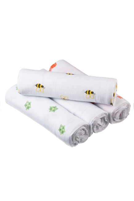 Муслиновые пеленки для новорожденных Aden by Aden Anais, большие, набор 4, Life s hoot