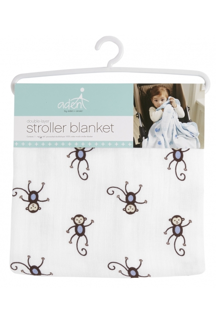 Одеяло муслиновое для коляски Aden by Aden&Anais, Monkeys