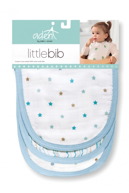 Слюнявчик муслиновый Aden by Aden&Anais, набор из 3 штук, Little Bib Oh Boy